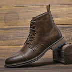 Botines altos de cuero AMANSIO®
