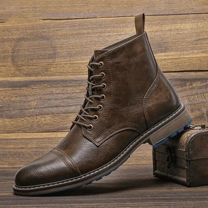 Botines altos de cuero AMANSIO®